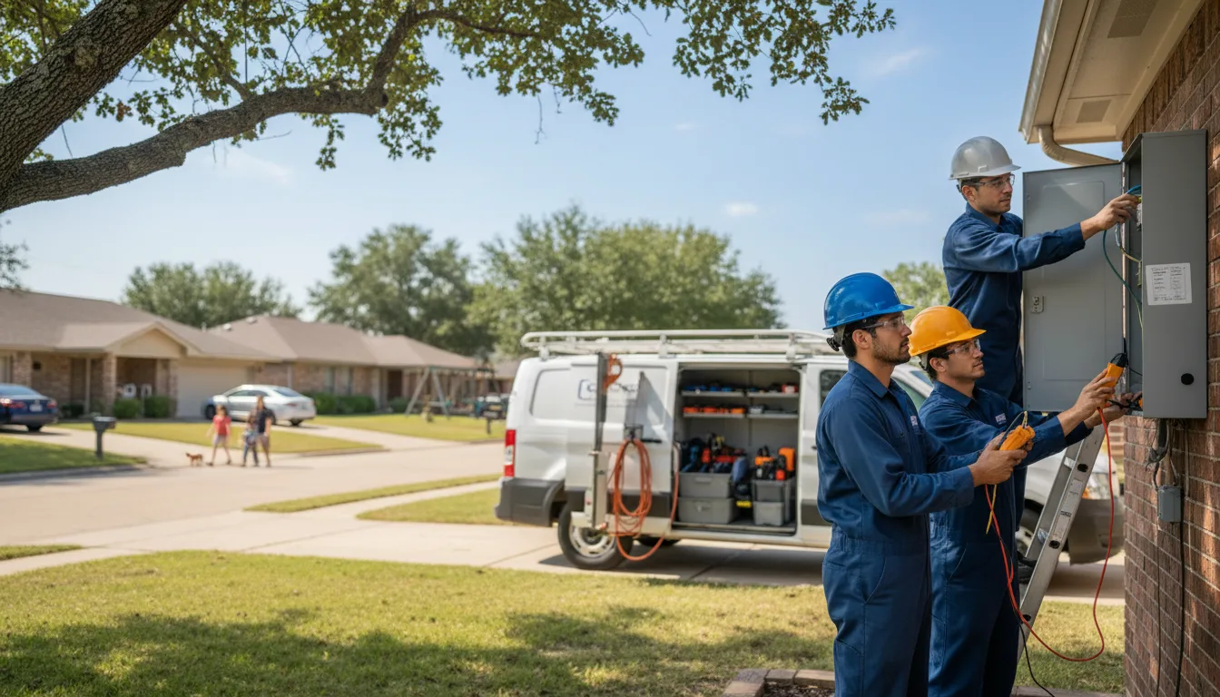 Certified electrician providing emergency electrical services in Turpin, OK